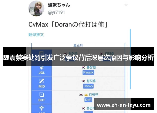 魏震禁赛处罚引发广泛争议背后深层次原因与影响分析